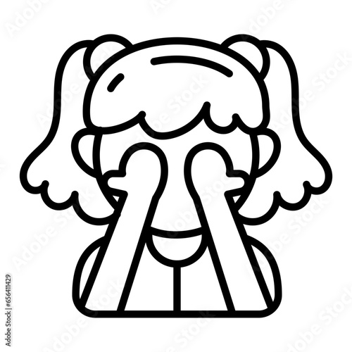 Hide and Seek icon in vector. Illustration