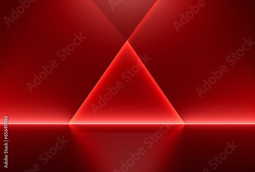 Red triangle Background and Light