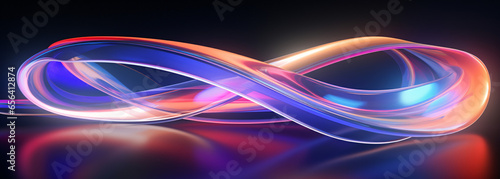 Abstract Neon Lights with Time-Lapse Photography