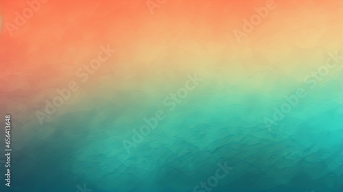 Colorful abstract background with grainy noise texture and gradient effect for summer poster design photo