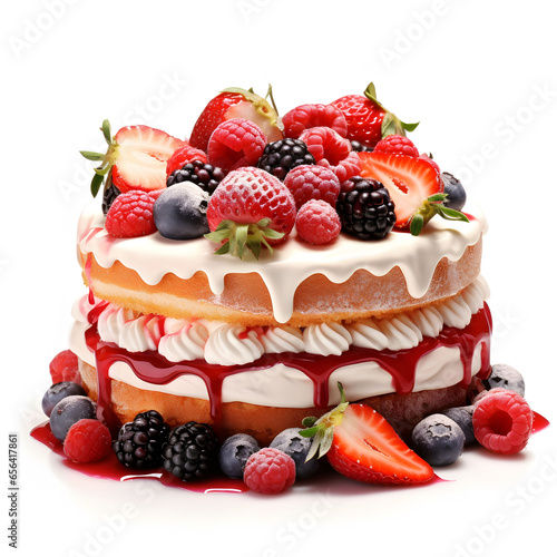 cheesecake with berries