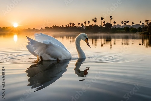 swan on the lake © Ahmad