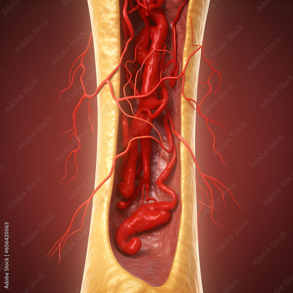 The accumulation of cholesterol in the blood vessels, Cholesterol ...