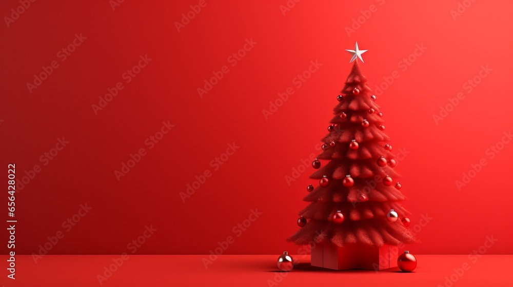 Celebrate the Holidays with a Radiant Christmas Pine Tree, Greeting Cards, and Festive Decorations in Red and Gold Xmas Celebrate the Holidays with a Radiant Christmas Pine Tree, Greeting Cards, and Festive Decorations in Red and Gold Xmas