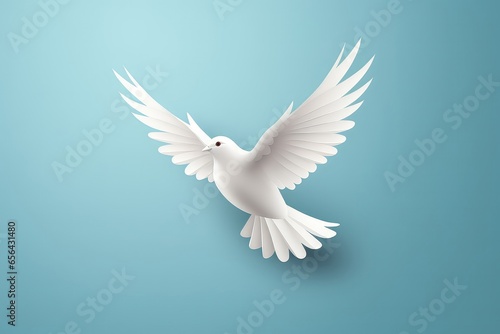White Bird Symbolizing Peace For International Day Of Peace