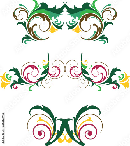 Three Floral Patterns - Immerse your projects in the beauty of nature with this enchanting floral patterns. Each pattern is delicately crafted, offering a harmonious blend of botanical vibrant colors.