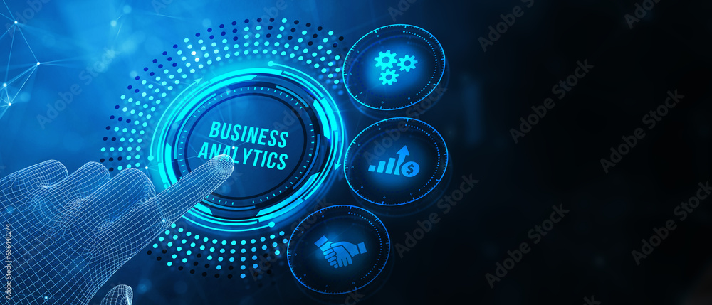 Business analytics concept. 3d illustration Business analytics concept. 3d illustration