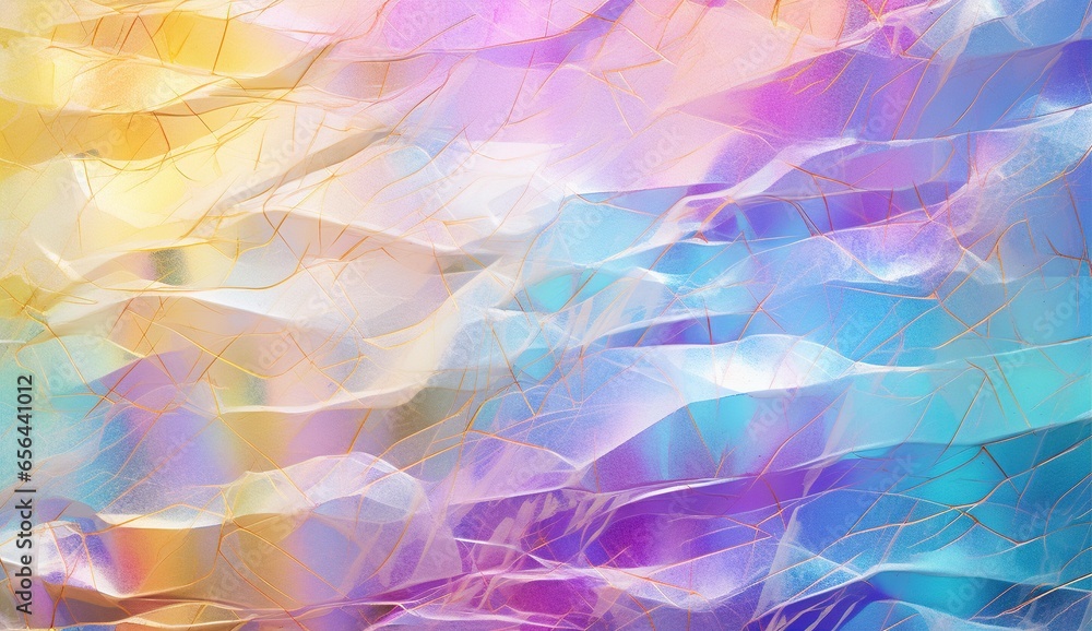 holographic background in gold, yellow, neon green and white, in the style of light sky-blue and pink, soft crosshatchings, glass as material, light purple and dark gray, water drops, embossed paper, holographic background in gold, yellow, neon green and white, in the style of light sky-blue and pink, soft crosshatchings, glass as material, light purple and dark gray, water drops, embossed paper,