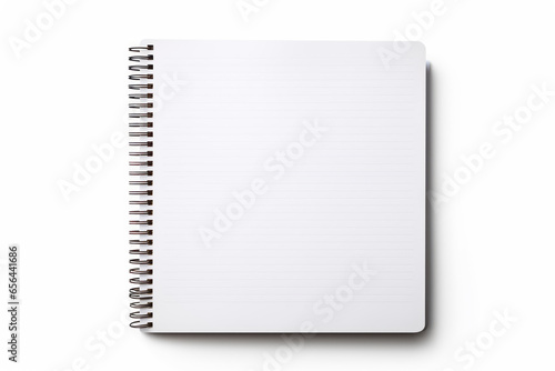 Opened ring binder. Versatile and versatile as business stationery for handwritten memos, memo pads, ideas, mockups, schedules, events, management, progress charts, diaries, travel, etc. copy space.