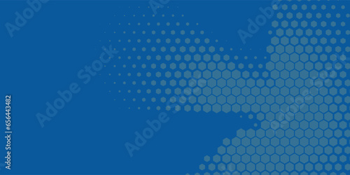 Wallpaper Mural Geometric abstract Hexagon Two Color Background Torontodigital.ca