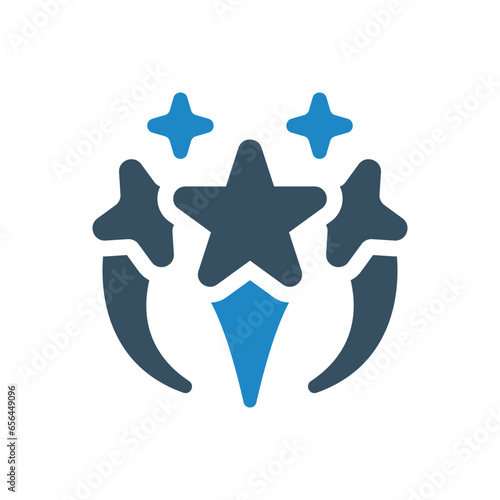 stars, vote icon vector illustration