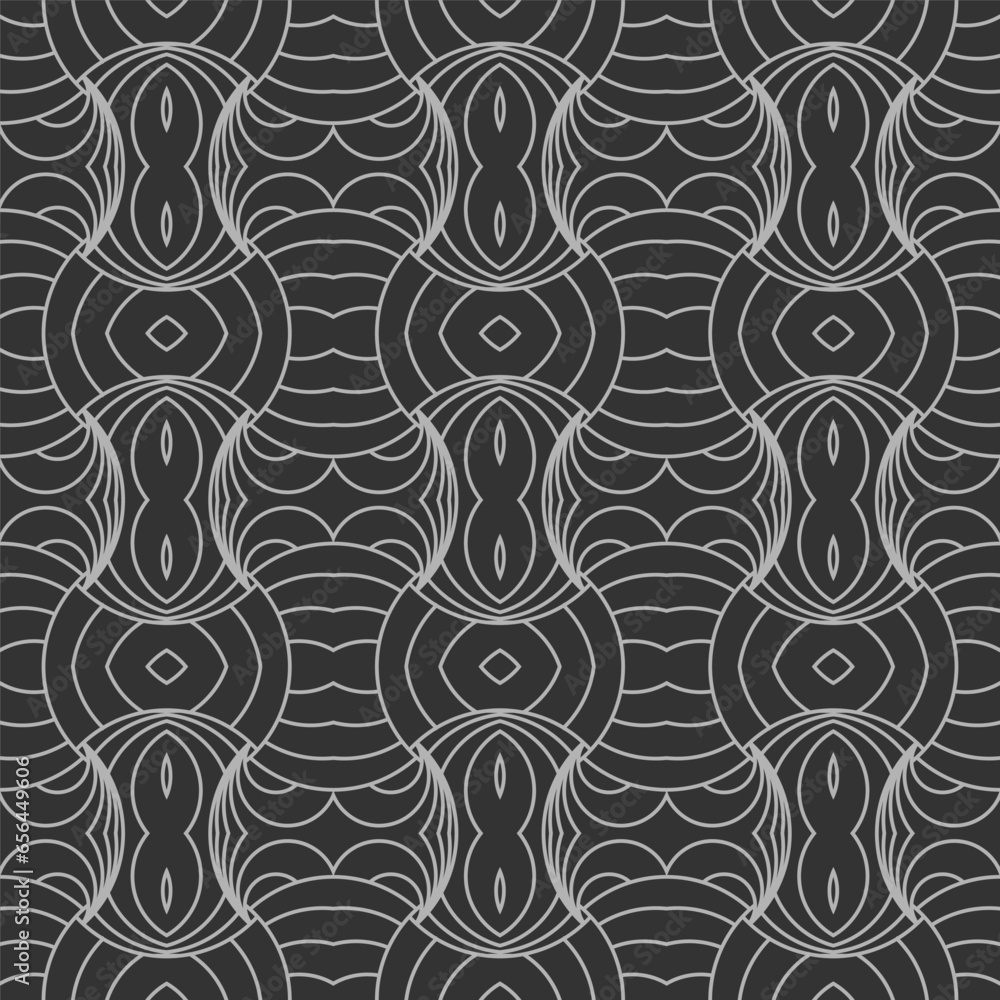 Seamless abstract pattern of arbitrary elements and lines. Sample for clothing, textiles, textures, wallpapers, screensavers, creative ideas and creative design Seamless abstract pattern of arbitrary elements and lines. Sample for clothing, textiles, textures, wallpapers, screensavers, creative ideas and creative design
