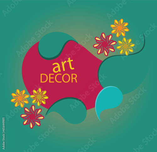 Transform your space with this refined art decor piece, meticulously designed to add an air of sophistication to interior settings. The intricate vector illustration features abstract patterns.