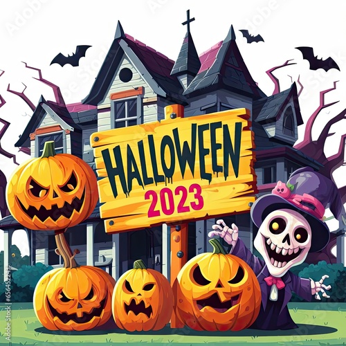 Comic Halloween-House 2023