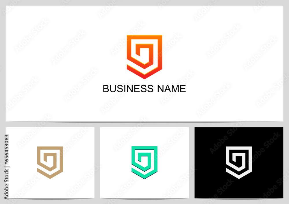 Shield With Letter Inside Logo Design Initial O Shield With Letter Inside Logo Design Initial O