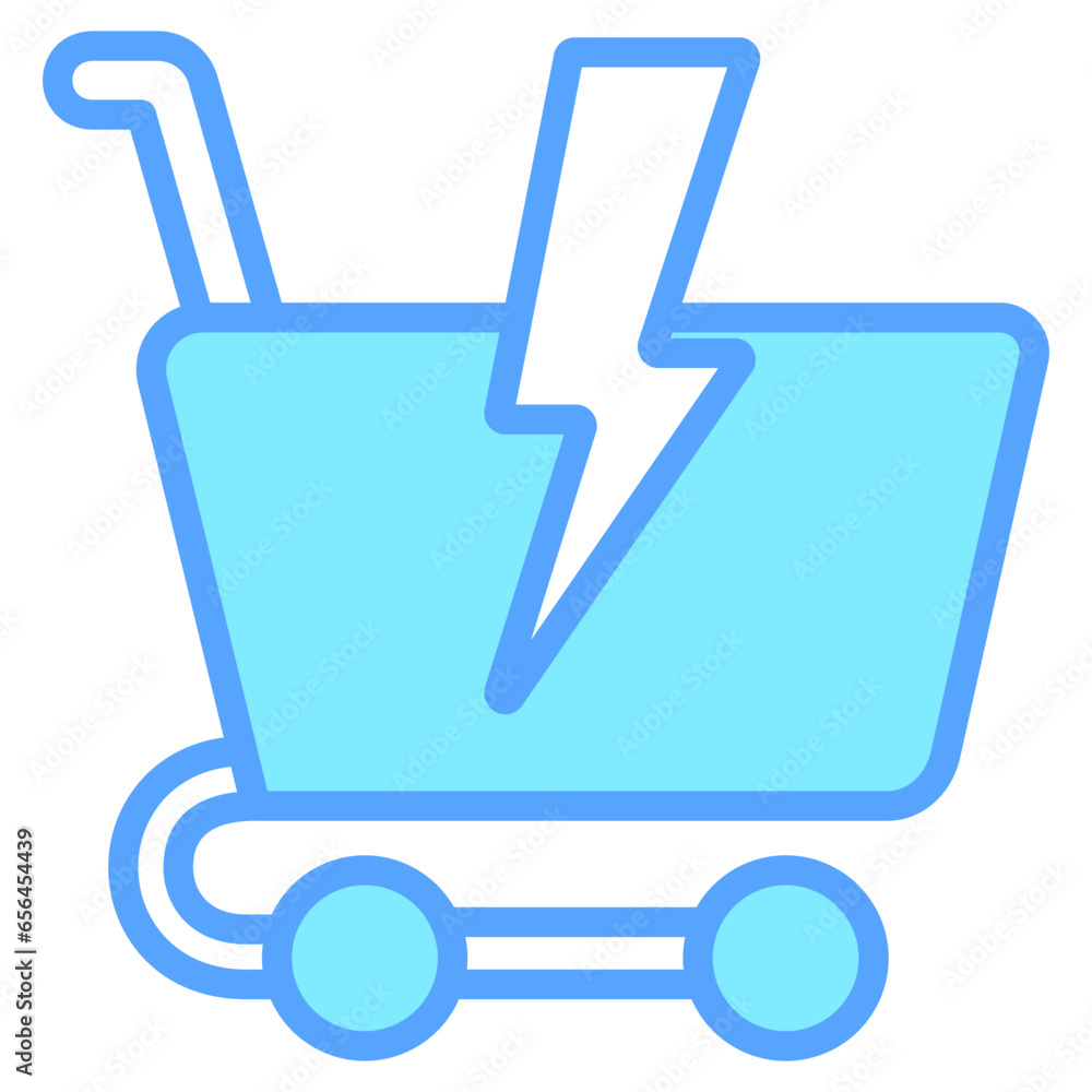 Flash Sale icon often used in design, websites, or applications, banner, flyer to convey specific concepts related to cyber monday, marketing, shopping.