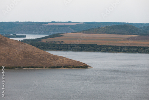 Bakota, reservoir, Khmelnytskyi region, Ukraine, autumn