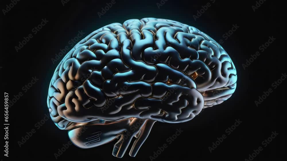 Holographic Brain 3d Render Mind Intelligence Holographic Brain 3d Render Mind Intelligence