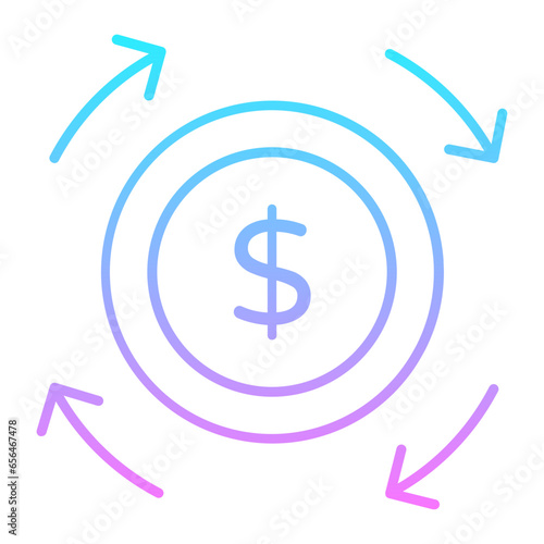 Monetary Gradient Icon