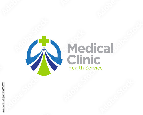 medical clinic logo designs for health service logo