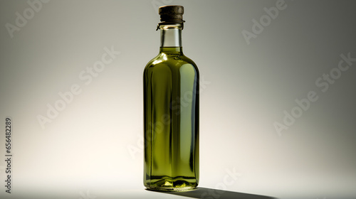 Olive Bottle Blank Label photo