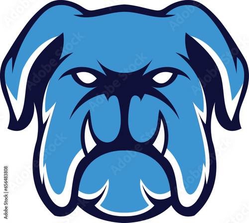 Dog Logo design, Dog sport logo vector , Dog head illustration vector drawing, Mascot Brave Dog Logo design any kind of graphic work, using the concept of a Dog's head, Esport game logo icon