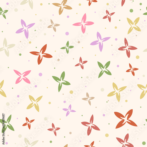 Seamless floral pattern. Color template for creative design, covers, posters, banners, clothing, interior, wallpaper and design ideas © Pavel