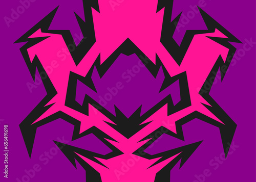 Abstract background with geometric tribal pattern