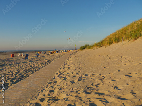 Sonnenunterganng am Strand von Langeoog