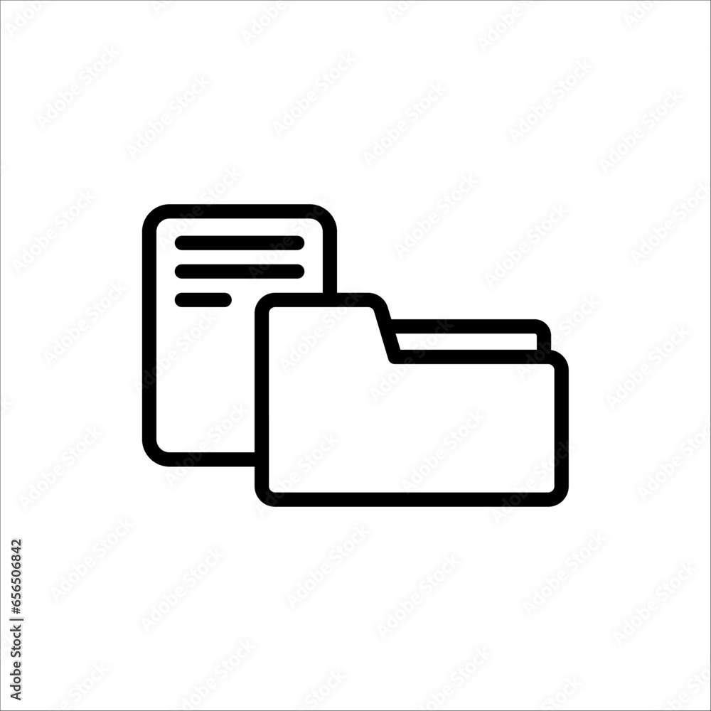 Folder Icon for your web site design, app, logo, UI. Vector illustration on white background Folder Icon for your web site design, app, logo, UI. Vector illustration on white background