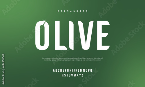 Olive customize font face style