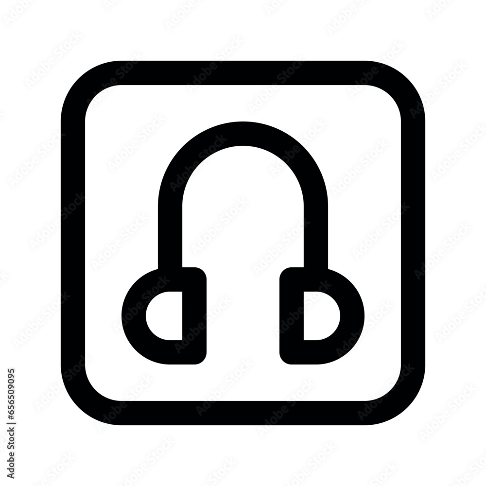Illustration vector graphic icon of Headphone. Outline Style Icon. Multimedia Themed Icon. Vector illustration isolated on white background. Perfect for website or application design. Illustration vector graphic icon of Headphone. Outline Style Icon. Multimedia Themed Icon. Vector illustration isolated on white background. Perfect for website or application design.