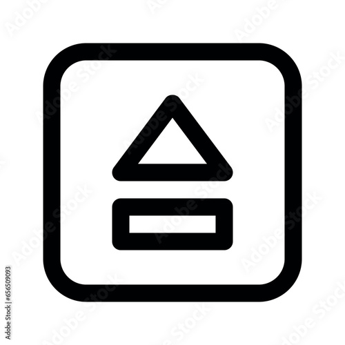 Illustration vector graphic icon of Eject. Outline Style Icon. Multimedia Themed Icon. Vector illustration isolated on white background. Perfect for website or application design. Free Download Illustration vector graphic icon of Eject. Outline Style Icon. Multimedia Themed Icon. Vector illustration isolated on white background. Perfect for website or application design. - GFXLoad