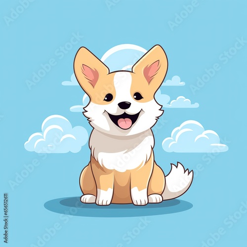 cute dog cartoon © Intelligence Studio