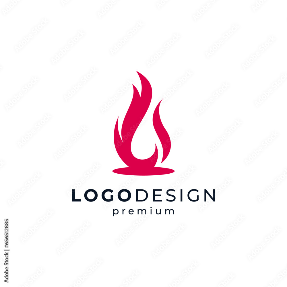 simple and modern fire for firefighter or business logo design simple and modern fire for firefighter or business logo design