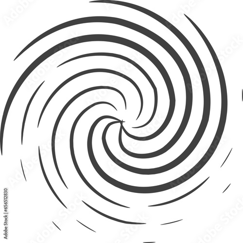 Abstract swirl set dynamic flow black white icon