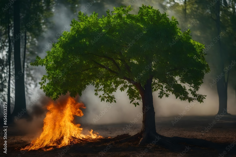 Fototapeta premium fire in the forest