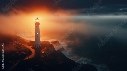 lighthouse on the coast