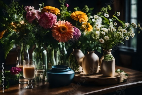 Wallpaper Mural bouquet of flowers Torontodigital.ca