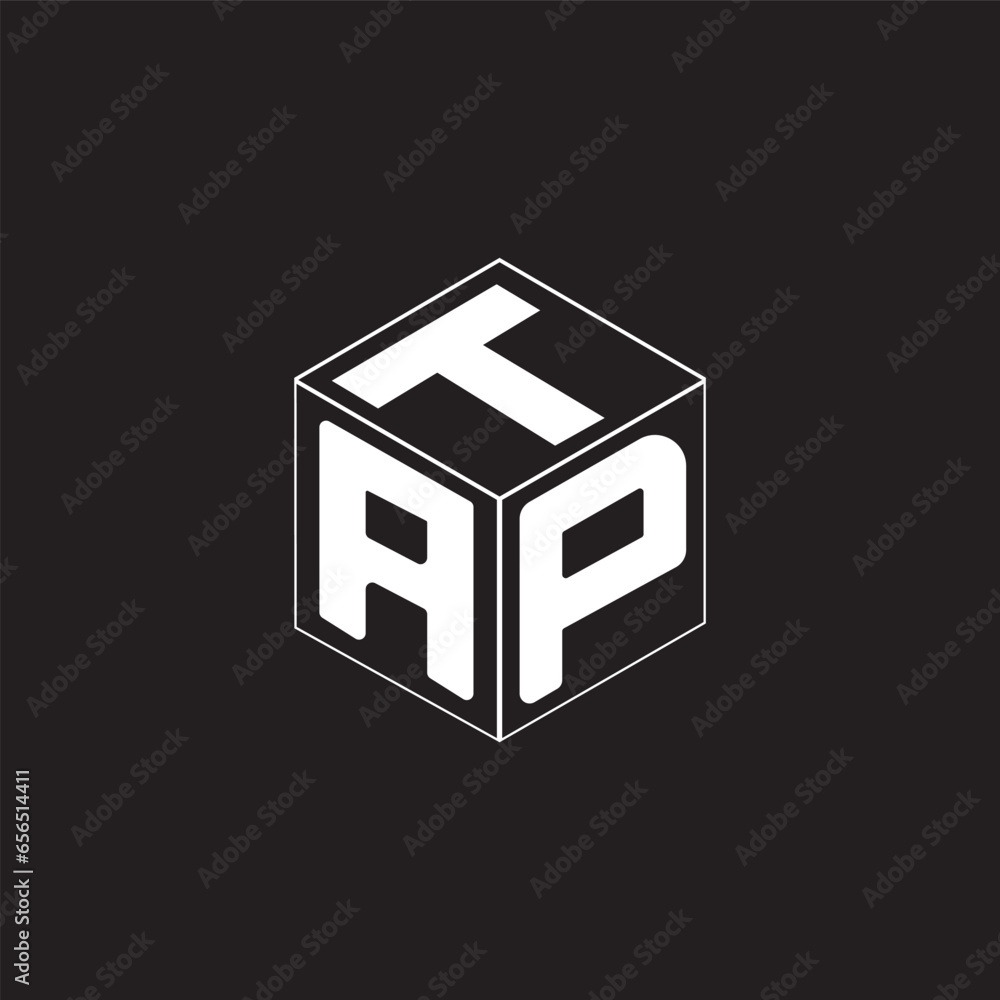 Obraz premium 3d cube with a letter