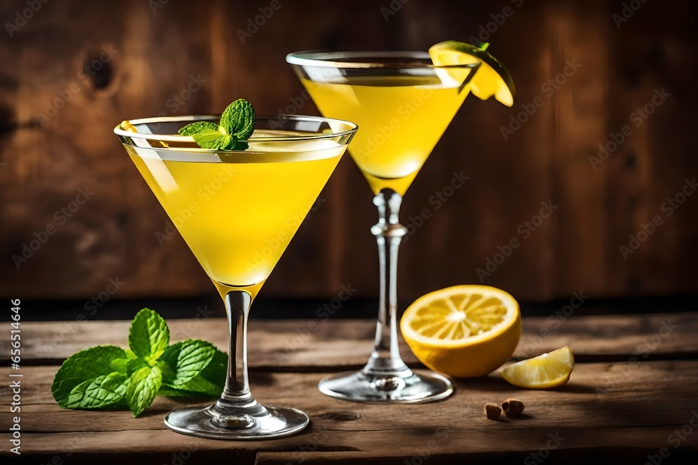cocktail with lime cocktail with lime