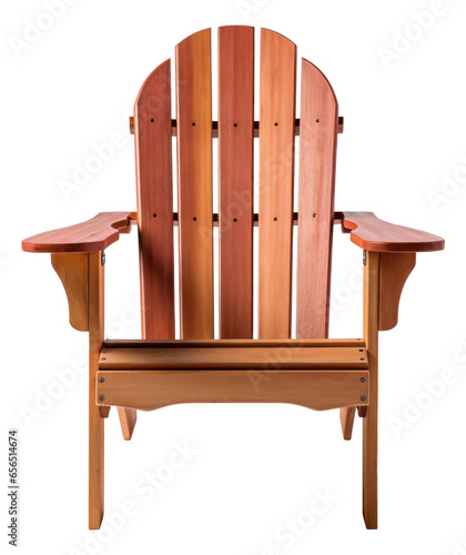 Adirondack chair isolated.