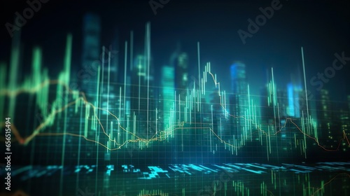 Kursverlauf, Börse, Grafik, Diagramm, Aktien, Handel, , Gewinn, Verlust, generative AI