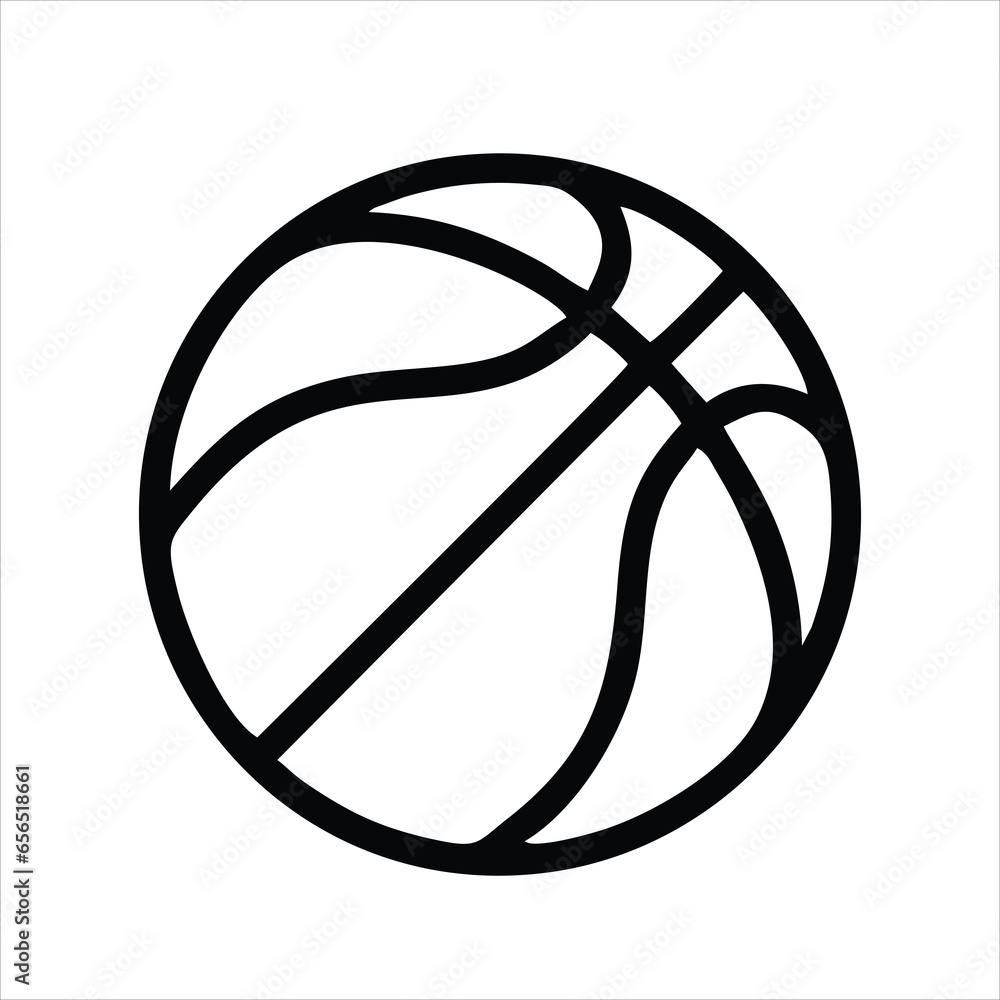 Basketball icon. basketball vector isolated on white background. basketball symbol in flat style. basketball element design for sport logo. basketball vector Basketball icon. basketball vector isolated on white background. basketball symbol in flat style. basketball element design for sport logo. basketball vector