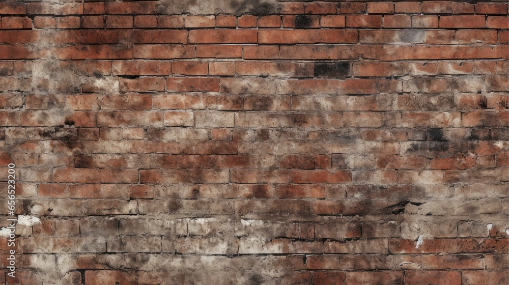 Red brick wall seamless background, texture pattern for continuous replicate Red brick wall seamless background, texture pattern for continuous replicate