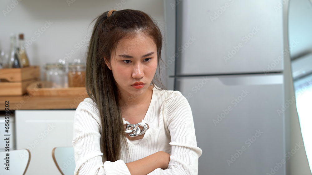 Tired asian young business woman unhappy and upset Closing laptop working at home . bored Asia female teen student learning online lying on desk . lazy education at home. Tired asian young business woman unhappy and upset Closing laptop working at home . bored Asia female teen student learning online lying on desk . lazy education at home.