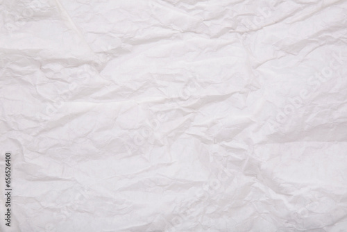 white crumpled paper textured background