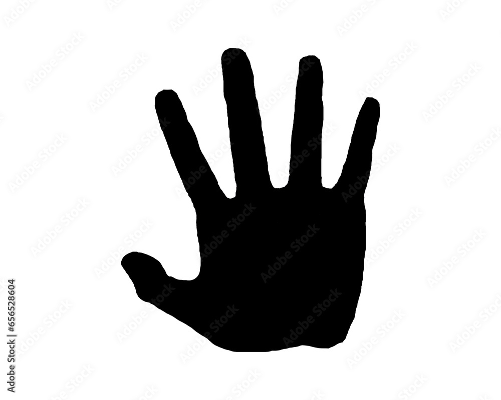 hand isolated on white background hand isolated on white background