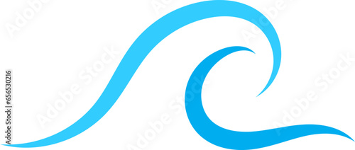 Photography Waves vector design. Water wave icon. Wavy lines isolated.