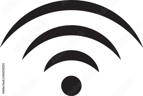 Wi Fi symbol signal connection. Vector wireless internet technology sign. Wifi network communication icon.